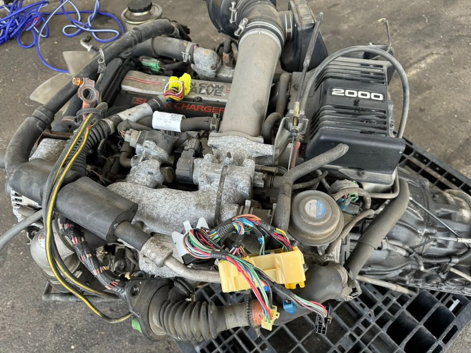 JDM TOYOTA CROWN GS131 1G-GZE SUPERCHARGER ENGINE TRANSMISSION 166426KM