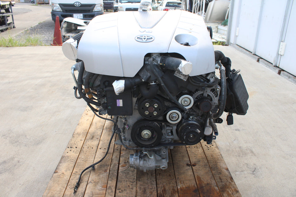 JDM TOYOTA DBA-GRS184 CROWN 2GR-FSE ENGINE TRANSMISSION 38925KM